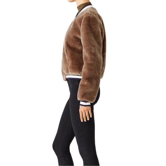 Joie Arleigh Bomber Jacket, Size L - Picture 4 of 11